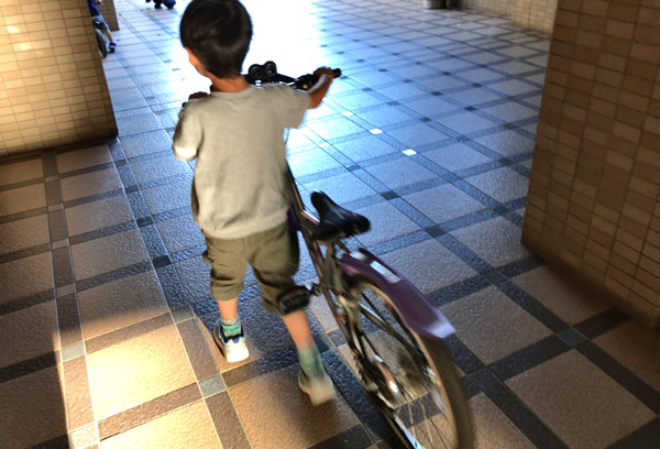 まだまだ大きい子ども用マウンテンバイク