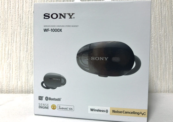 【SONY WF-1000X】ソニー初のワイヤレスイヤホン開封レビューと使用後の感想